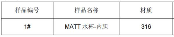 保温水杯内胆316不锈钢成分分析