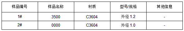 C3604黄铜牌号鉴定-JIS H 3250:2006