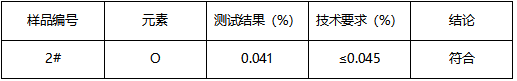 钛靶材氧元素分析