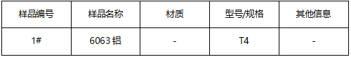 6063铝合号鉴定