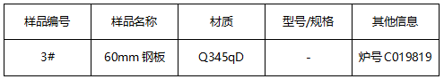 Q345qD钢板牌号鉴定