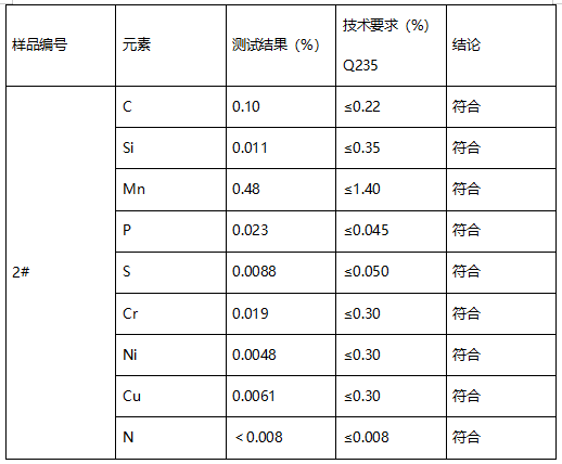 后副车架钢材牌号鉴定-拉伸测试