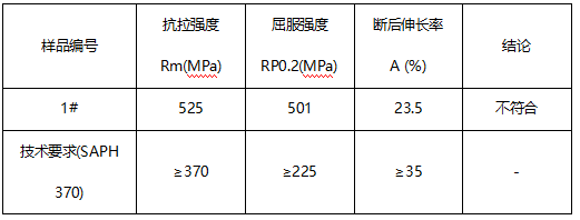 后副车架钢材牌号鉴定-拉伸测试