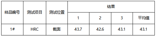 金属弹性套成分分析-洛氏硬度 