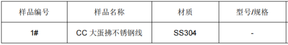 手动不锈钢打蛋器成分分析