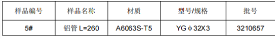 铝合金铝管6063成分分析