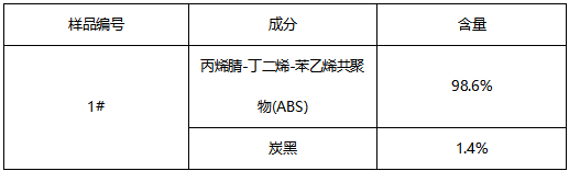 ABS塑料手柄部件成分分析