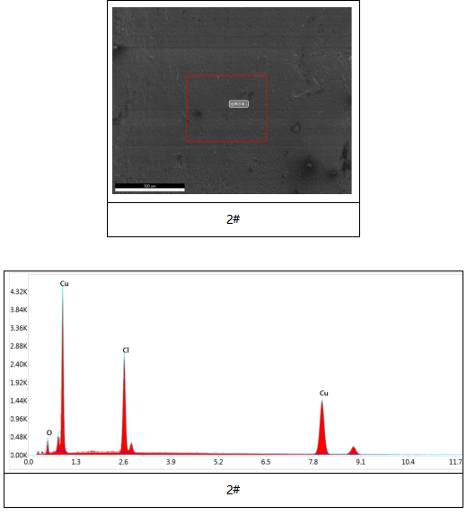 C1100铜排成分分析-表面黑色物质分析