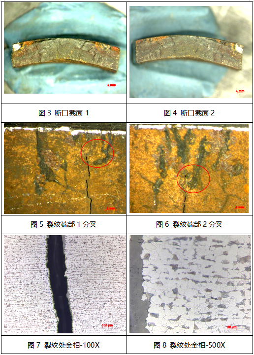 管件断口分析-金相检验