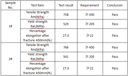 430不锈钢成分分析-拉伸测试